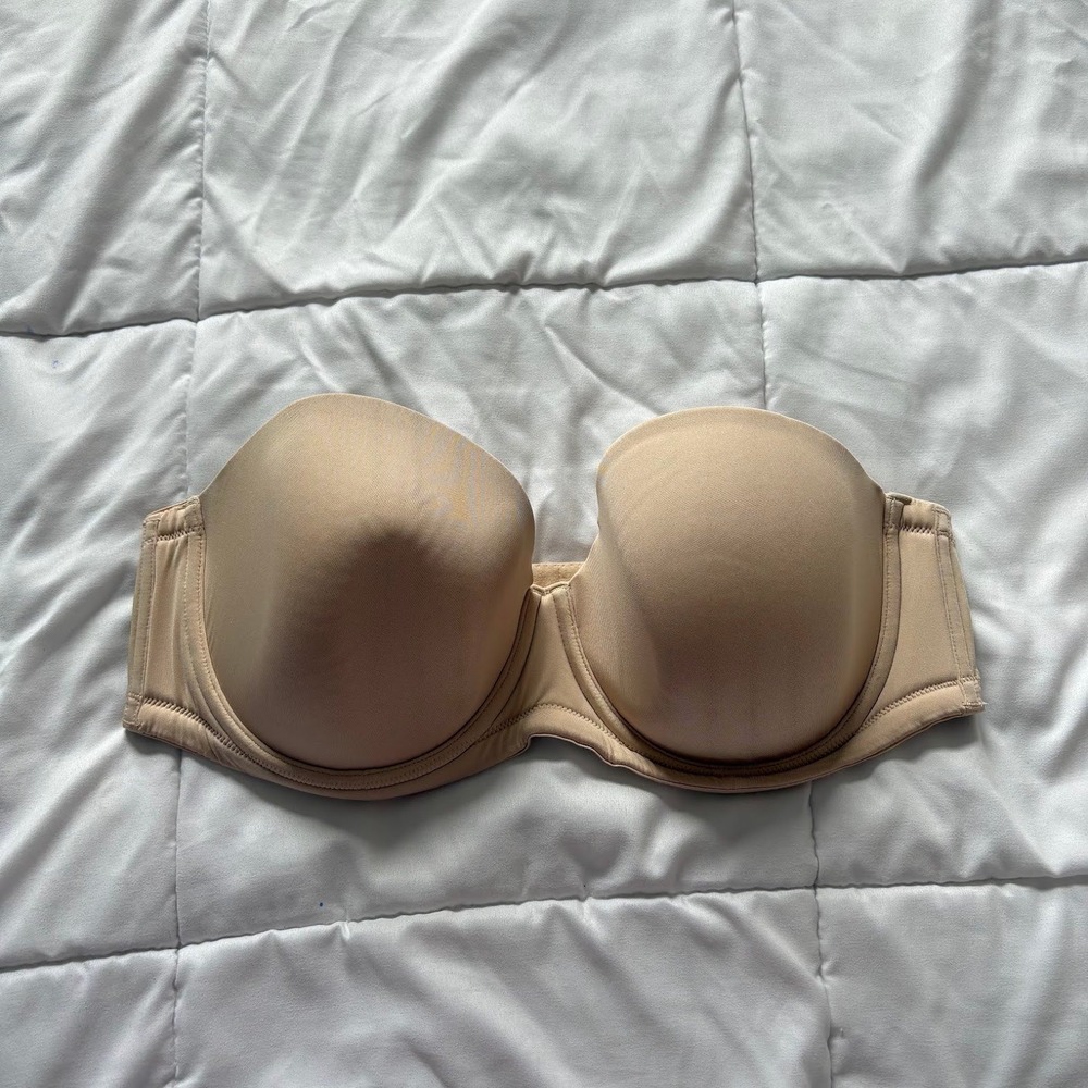 Wacoal Red Carpet Strapless Underwire Bra 854119 Beige Womens 40D Feminine